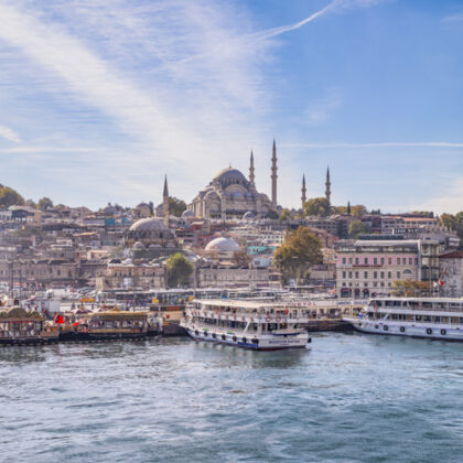 Cuadros ciudades Turquia - Puerto de Estambul