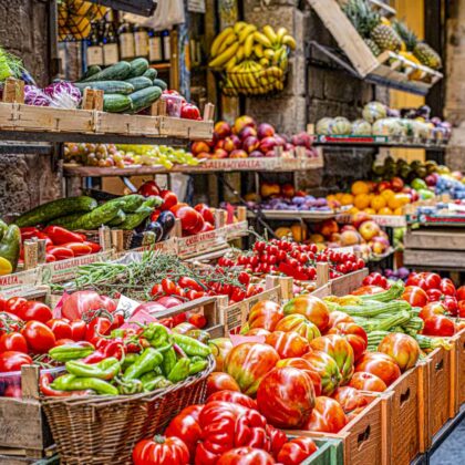 Frutas y verduras en Florencia – mercado italiano