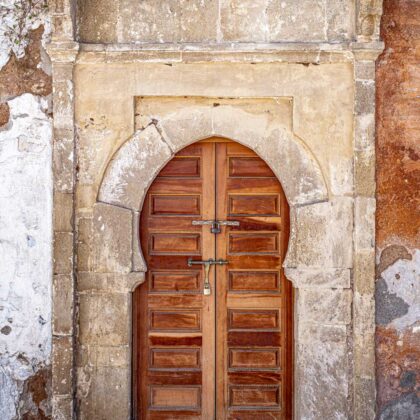 Puerta de piedra en Marrakech – cuadro ciudades Marruecos