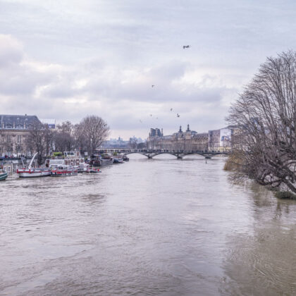 Fotografía del río Sena en París